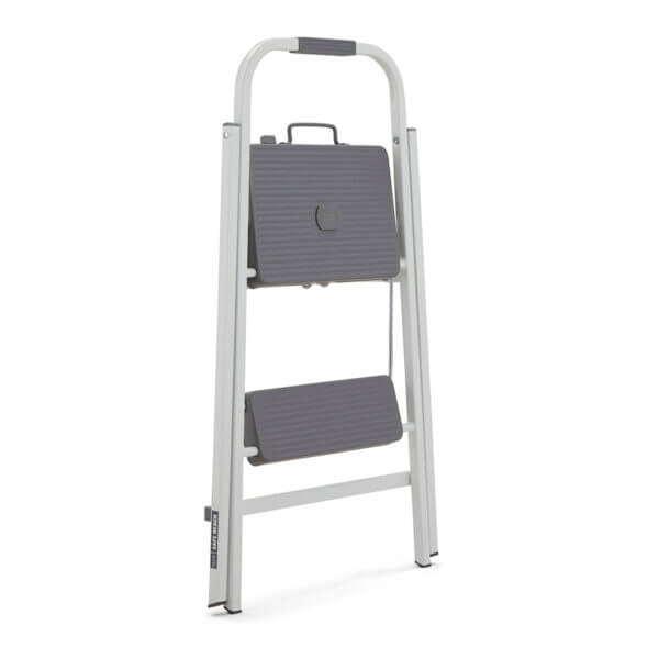 Folded two step ladder