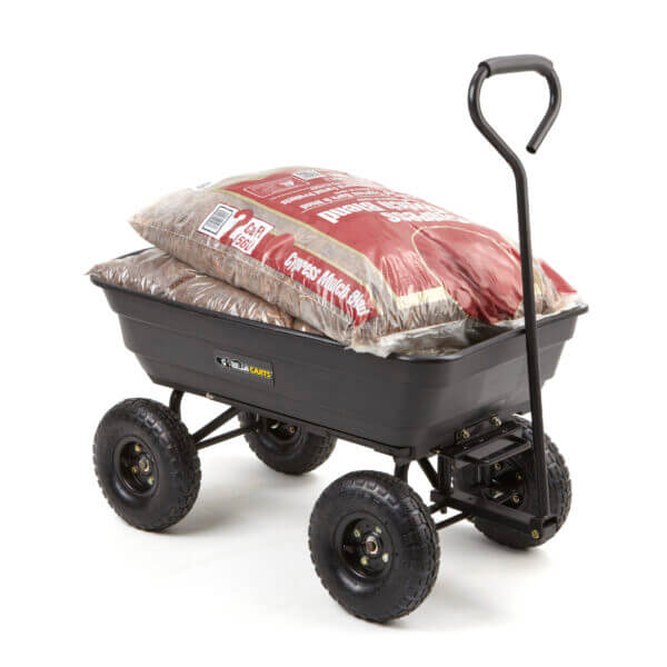 Cart with mulch