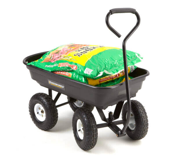 Cart holding soil