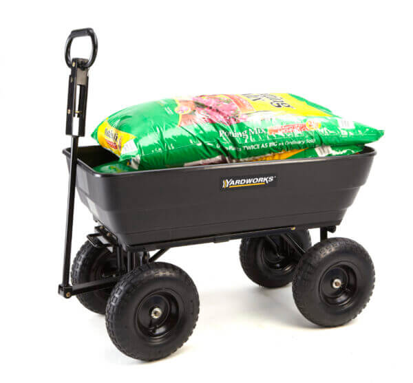 Cart holding soil