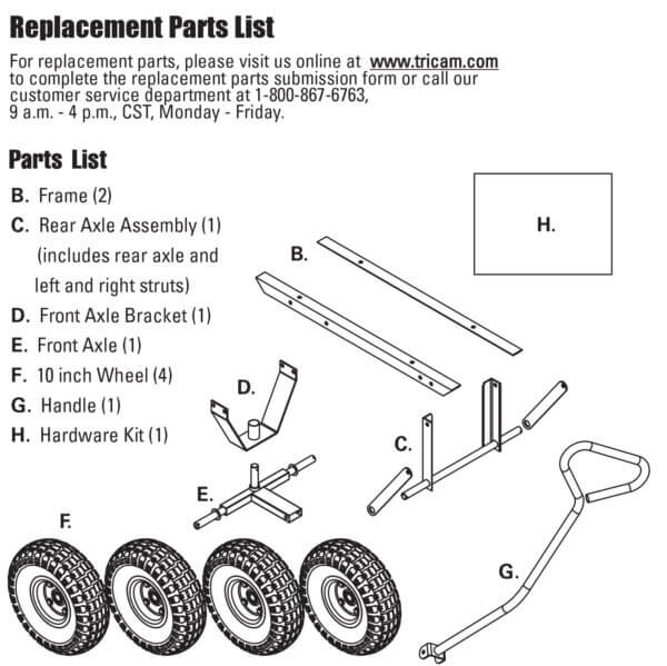 Replacement part manual